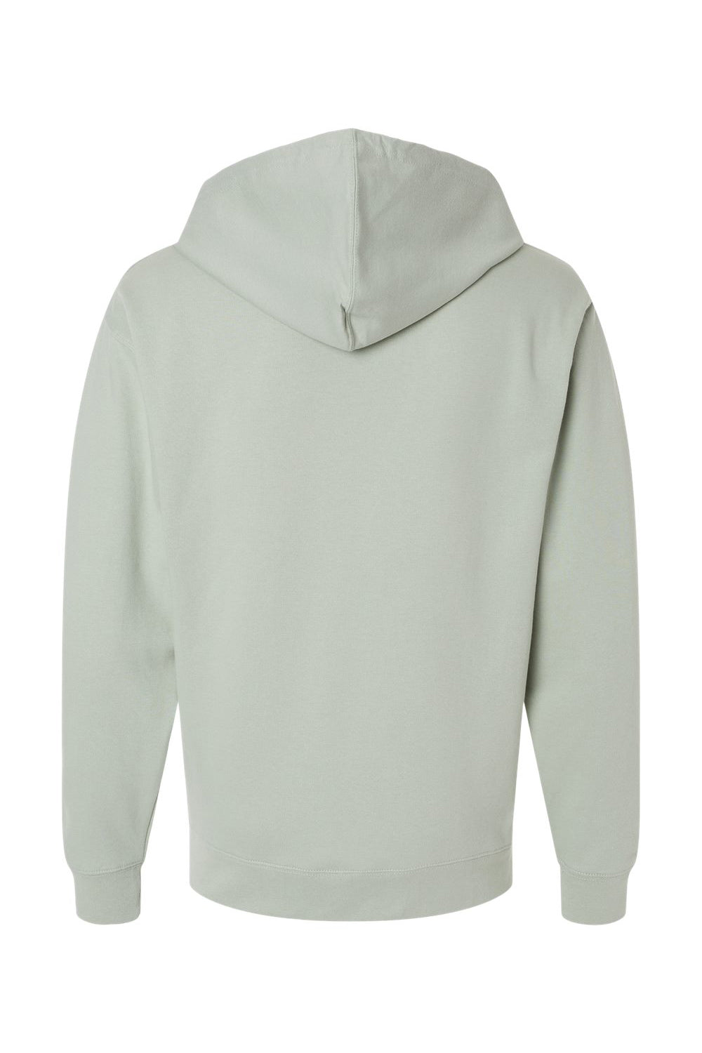 Independent Trading Company SS4500 Mens Hooded Sweatshirt Hoodie w/ Pouch Pocket Dusty Sage Green Flat Back