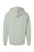 Independent Trading Company SS4500 Mens Hooded Sweatshirt Hoodie w/ Pouch Pocket Dusty Sage Green Flat Back