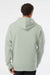 Independent Trading Company SS4500 Mens Hooded Sweatshirt Hoodie w/ Pouch Pocket Dusty Sage Green Model Back