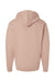 Independent Trading Company SS4500 Mens Hooded Sweatshirt Hoodie w/ Pouch Pocket Dusty Pink Flat Back