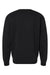 Independent Trading Company IND3000 Mens Crewneck Sweatshirt Black Flat Back