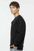 Independent Trading Company IND3000 Mens Crewneck Sweatshirt Black Model Side