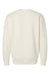 Independent Trading Company IND3000 Mens Crewneck Sweatshirt Bone Flat Back