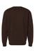Independent Trading Co. IND3000 Mens Crewneck Sweatshirt Brown Flat Back