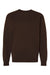 Independent Trading Company IND3000 Mens Crewneck Sweatshirt Brown Flat Front