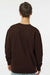 Independent Trading Company IND3000 Mens Crewneck Sweatshirt Brown Model Back
