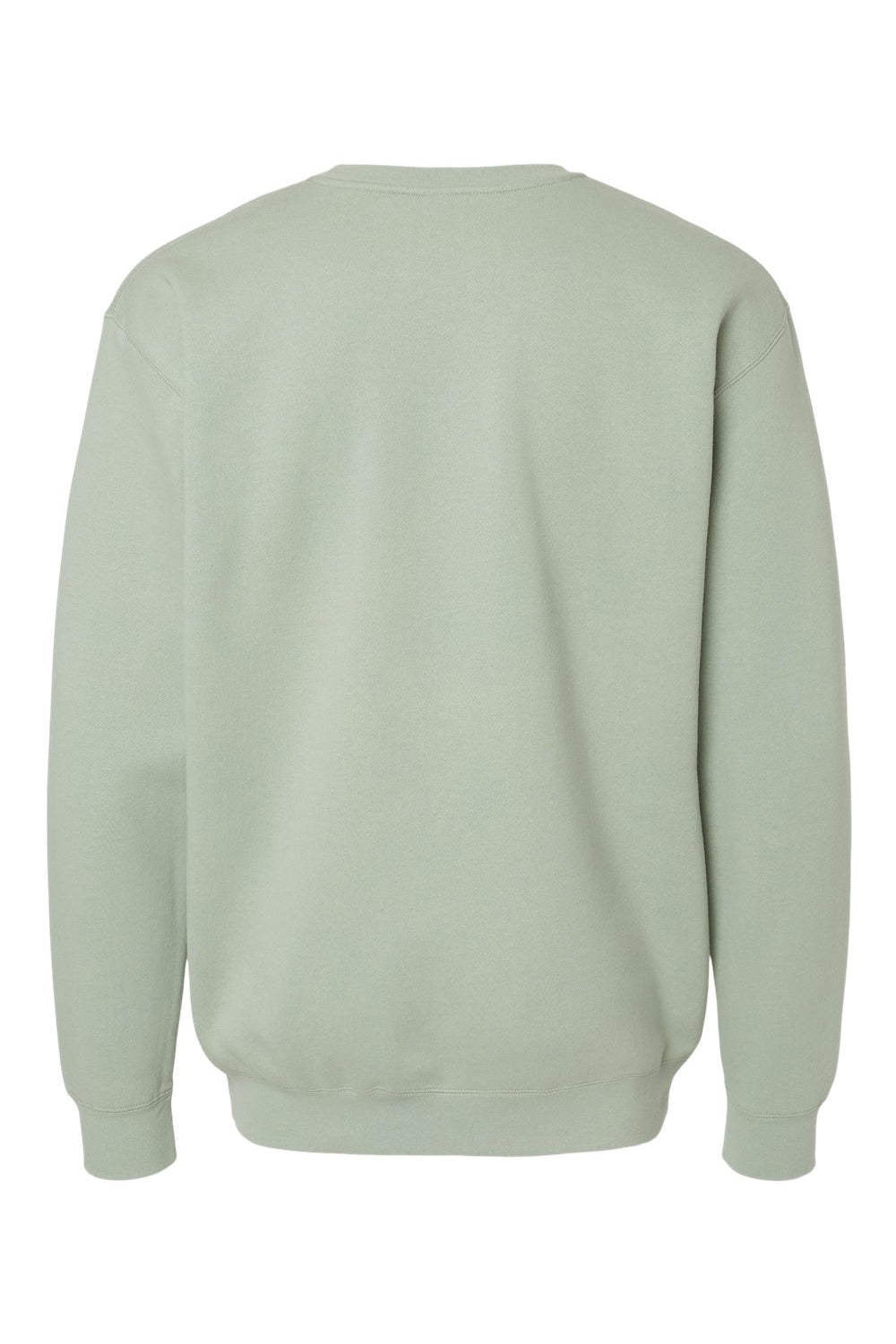 Independent Trading Company IND3000 Mens Crewneck Sweatshirt Dusty Sage Green Flat Back