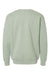 Independent Trading Company IND3000 Mens Crewneck Sweatshirt Dusty Sage Green Flat Back