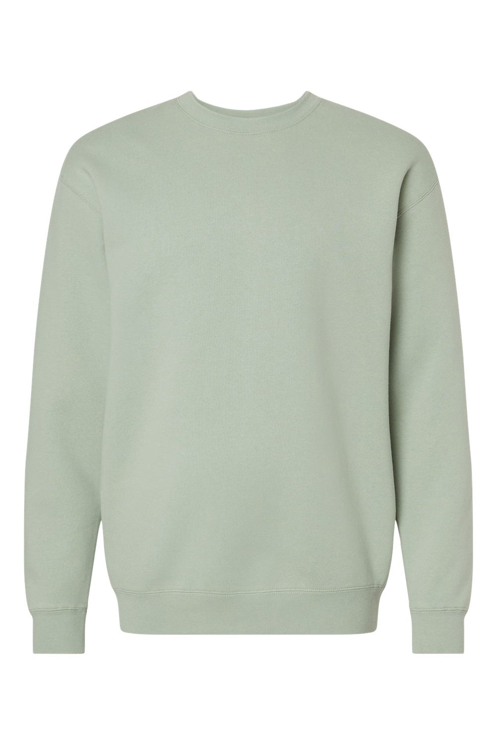 Independent Trading Co. IND3000 Mens Crewneck Sweatshirt Dusty Sage Green Flat Front