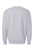 Independent Trading Company IND3000 Mens Crewneck Sweatshirt Heather Grey Flat Back