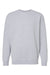 Independent Trading Company IND3000 Mens Crewneck Sweatshirt Heather Grey Flat Front