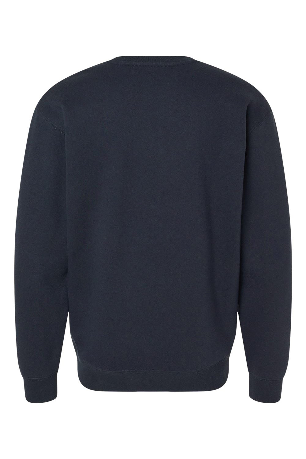 Independent Trading Co. IND3000 Mens Crewneck Sweatshirt Navy Blue Flat Back