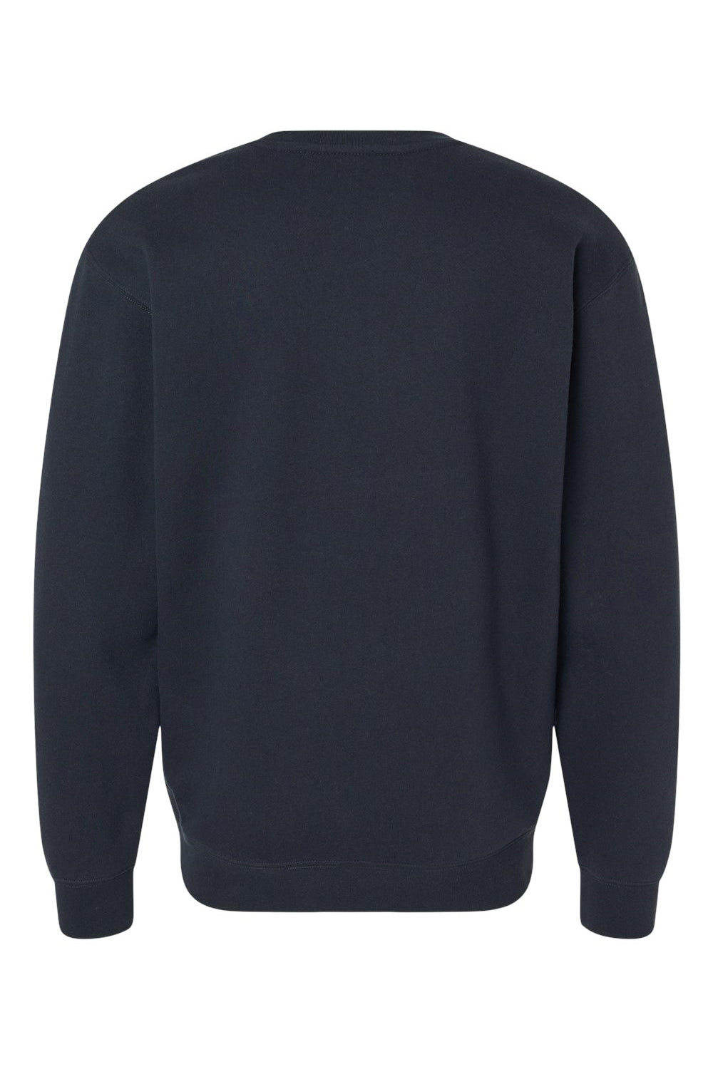 Independent Trading Company IND3000 Mens Crewneck Sweatshirt Navy Blue Flat Back
