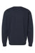 Independent Trading Company IND3000 Mens Crewneck Sweatshirt Navy Blue Flat Back