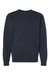 Independent Trading Company IND3000 Mens Crewneck Sweatshirt Navy Blue Flat Front