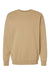 Independent Trading Company IND3000 Mens Crewneck Sweatshirt Sandstone Brown Flat Front