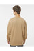 Independent Trading Co. IND3000 Mens Crewneck Sweatshirt Sandstone Brown Model Back