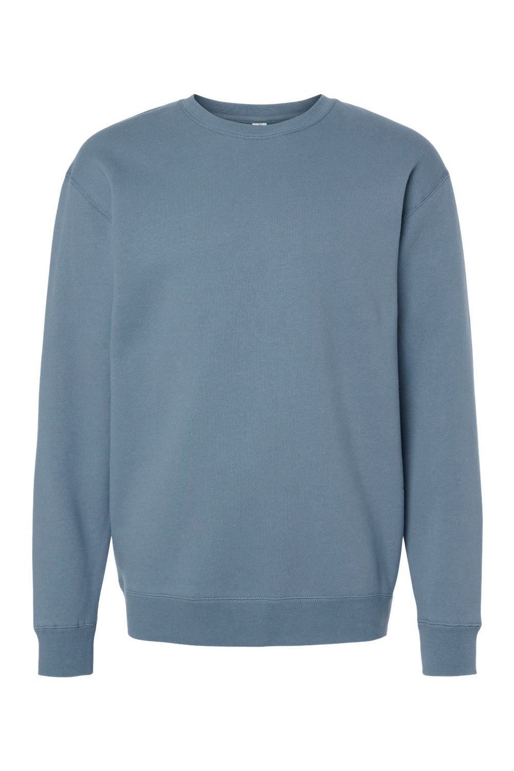 Independent Trading Company IND3000 Mens Crewneck Sweatshirt Storm Blue Flat Front