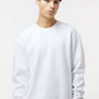 Independent Trading Company Mens Crewneck Sweatshirt - White