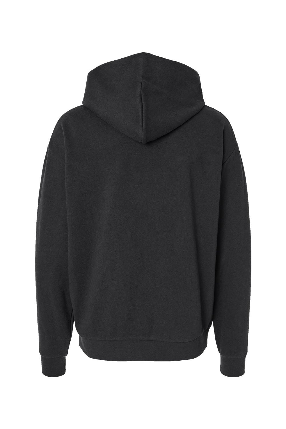 Independent Trading Company IND280SL Mens Avenue Hooded Sweatshirt Hoodie w/ Pouch Pocket Black Flat Back