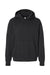 Independent Trading Company IND280SL Mens Avenue Hooded Sweatshirt Hoodie w/ Pouch Pocket Black Flat Front