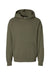 Independent Trading Company IND280SL Mens Avenue Hooded Sweatshirt Hoodie w/ Pouch Pocket Olive Green Flat Front