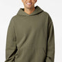 Independent Trading Company Mens Avenue Hooded Sweatshirt Hoodie w/ Pouch Pocket - Olive Green