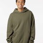 Independent Trading Co. Mens Avenue Hooded Sweatshirt Hoodie - Olive Green - NEW