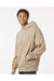 Independent Trading Co. IND280SL Mens Avenue Hooded Sweatshirt Hoodie Sandstone Brown Model Side