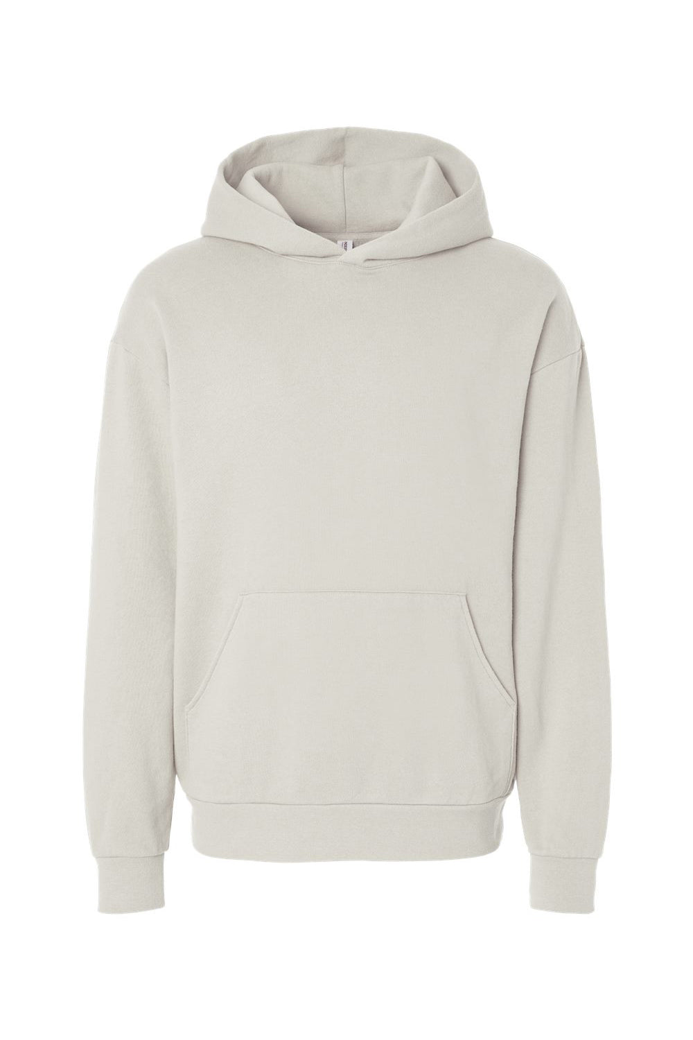 Independent Trading Company IND280SL Mens Avenue Hooded Sweatshirt Hoodie w/ Pouch Pocket Ivory Flat Front
