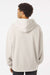 Independent Trading Company IND280SL Mens Avenue Hooded Sweatshirt Hoodie w/ Pouch Pocket Ivory Model Back