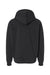 Independent Trading Company IND420XD Mens Mainstreet Hooded Sweatshirt Hoodie w/ Pouch Pocket Black Flat Back