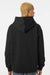 Independent Trading Company IND420XD Mens Mainstreet Hooded Sweatshirt Hoodie w/ Pouch Pocket Black Model Back