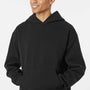 Independent Trading Company Mens Mainstreet Hooded Sweatshirt Hoodie w/ Pouch Pocket - Black