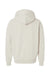 Independent Trading Company IND420XD Mens Mainstreet Hooded Sweatshirt Hoodie w/ Pouch Pocket Ivory Flat Back