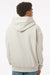 Independent Trading Company IND420XD Mens Mainstreet Hooded Sweatshirt Hoodie w/ Pouch Pocket Ivory Model Back