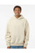 Independent Trading Co. IND420XD Mens Mainstreet Hooded Sweatshirt Hoodie Ivory Model Front