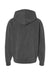 Independent Trading Company IND420XD Mens Mainstreet Hooded Sweatshirt Hoodie w/ Pouch Pocket Pigment Black Flat Back