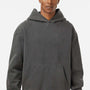 Independent Trading Company Mens Mainstreet Hooded Sweatshirt Hoodie w/ Pouch Pocket - Pigment Black