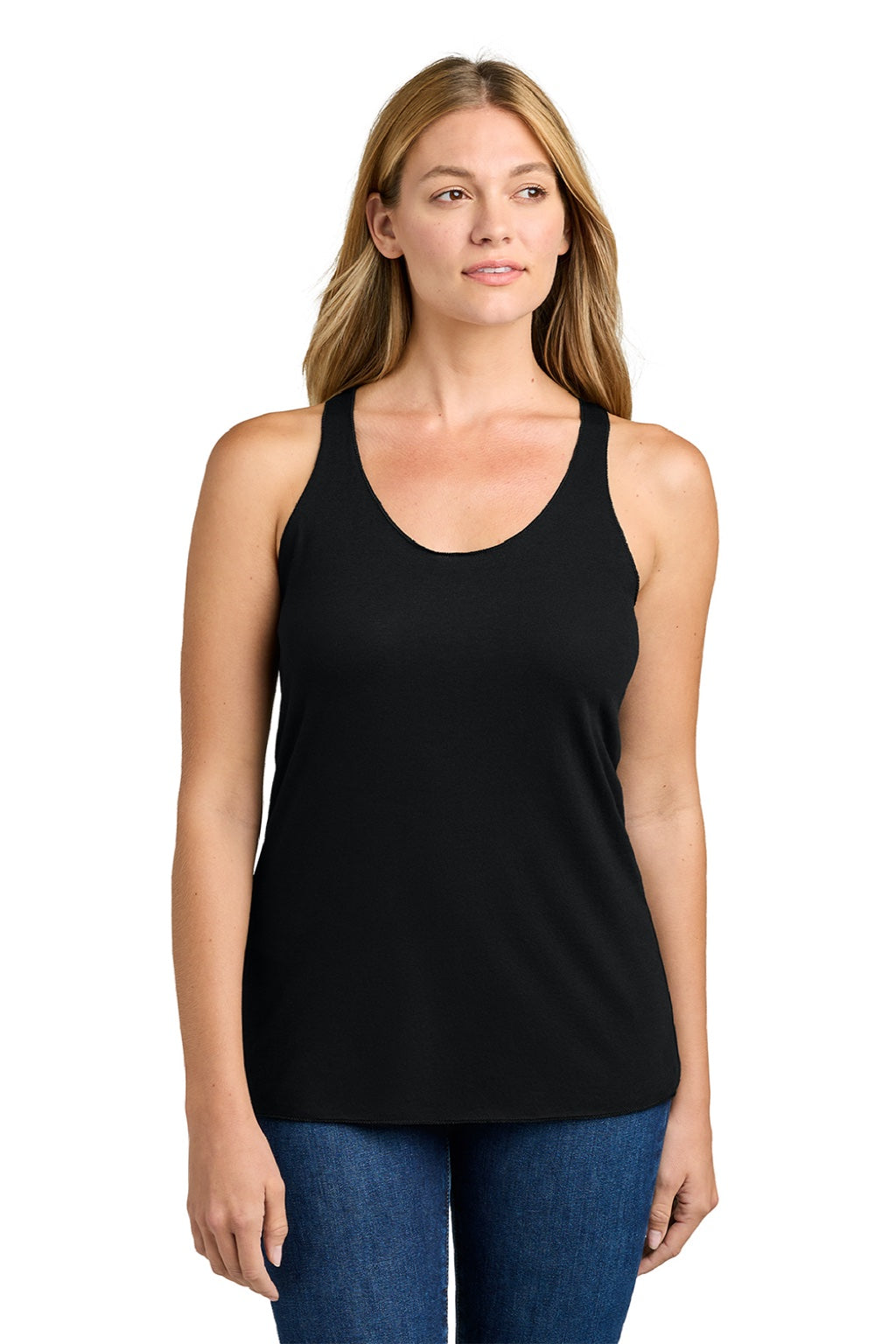 Next Level NL6733/6733 Womens Tank Top Black Model Front
