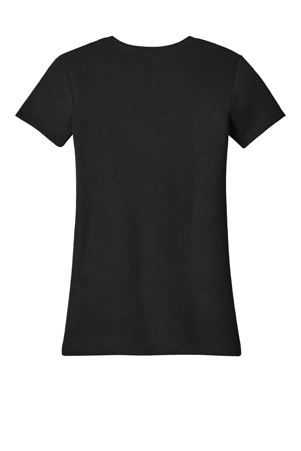 Next Level NL6710/6710 Womens Jersey Short Sleeve Crewneck T-Shirt Black Flat Back
