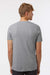 Tultex 602CVC Mens CVC Short Sleeve Crewneck T-Shirt Heather Grey Model Back
