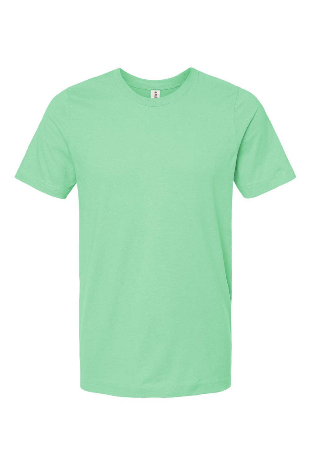 Tultex 602 Mens Short Sleeve Crewneck T-Shirt Light Mint Green Flat Front