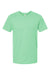 Tultex 602 Mens Short Sleeve Crewneck T-Shirt Light Mint Green Flat Front