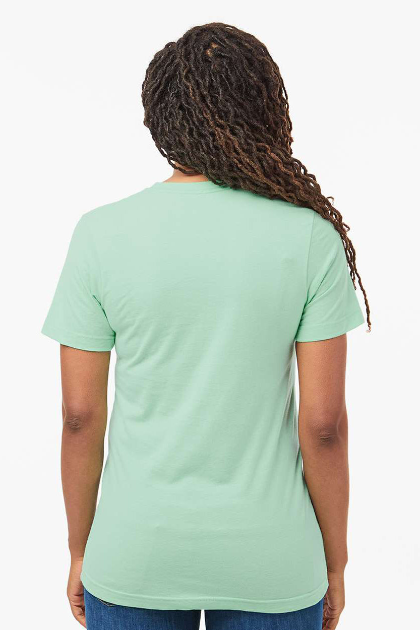 Tultex 602 Mens Short Sleeve Crewneck T-Shirt Light Mint Green Model Back