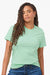 Tultex 602 Mens Short Sleeve Crewneck T-Shirt Light Mint Green Model Front