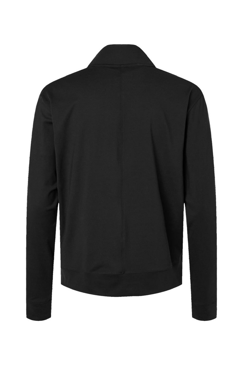 Adidas A1002 Womens Ultimate365 1/4 Zip Sweatshirt w/ Pockets Black Flat Back