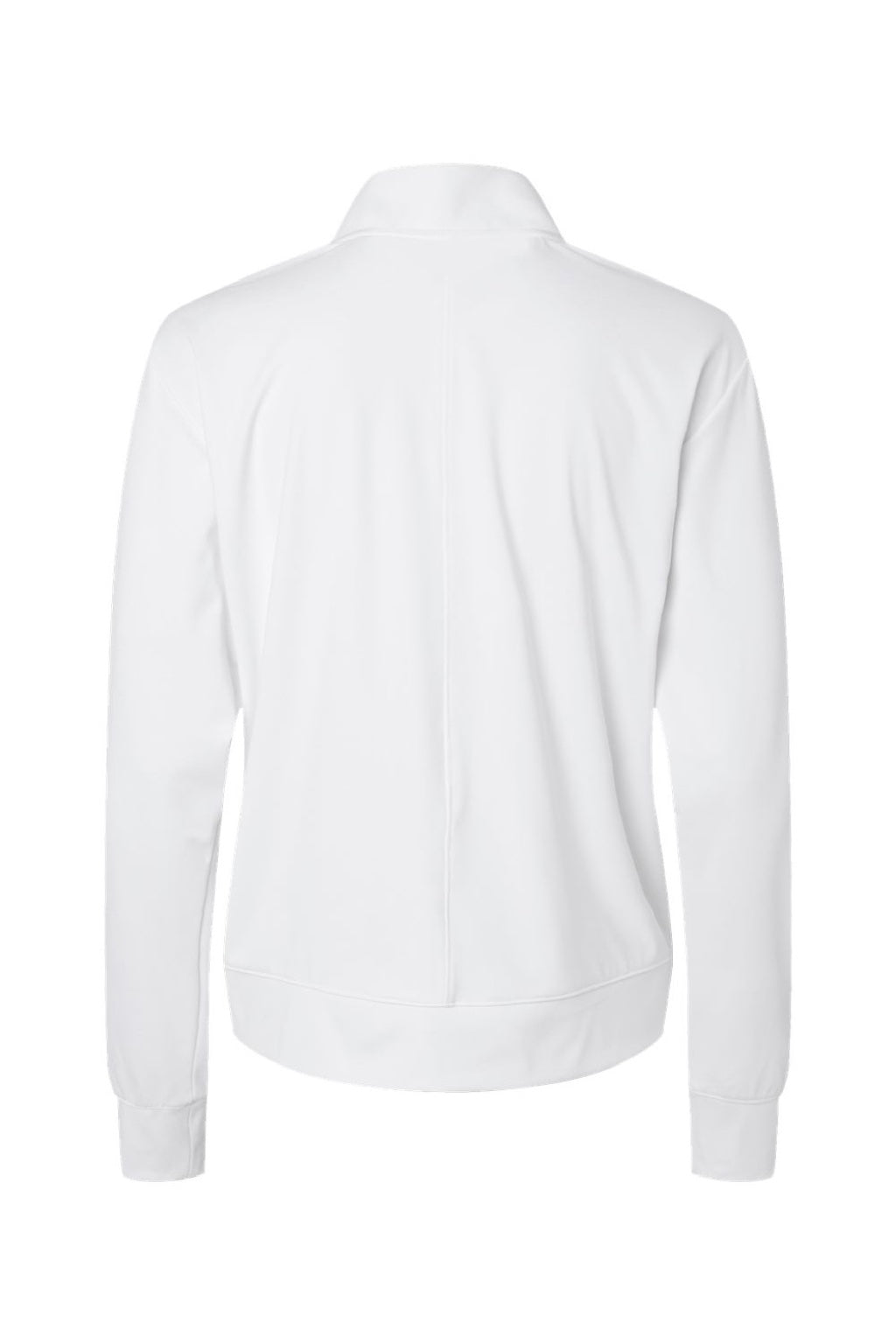 Adidas A1002 Womens Ultimate365 1/4 Zip Sweatshirt w/ Pockets White Flat Back