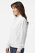 Adidas A1002 Womens Ultimate365 1/4 Zip Sweatshirt w/ Pockets White Model Side