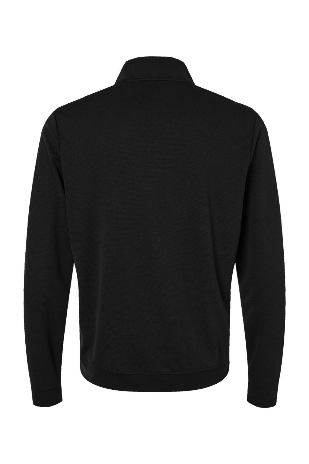 Adidas A2002 Mens 1/4 Zip Sweatshirt Black/Grey Flat Back